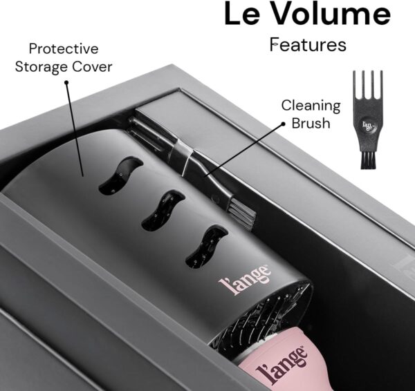 L'ANGE HAIR Le Volume 2-in-1 Titanium Blow Dryer Brush | Hot Air Brush in One with Oval Barrel | Hair Styler for Smooth, Frizz-Free Results for All Hair Types (Blush - 60mm) - Image 4