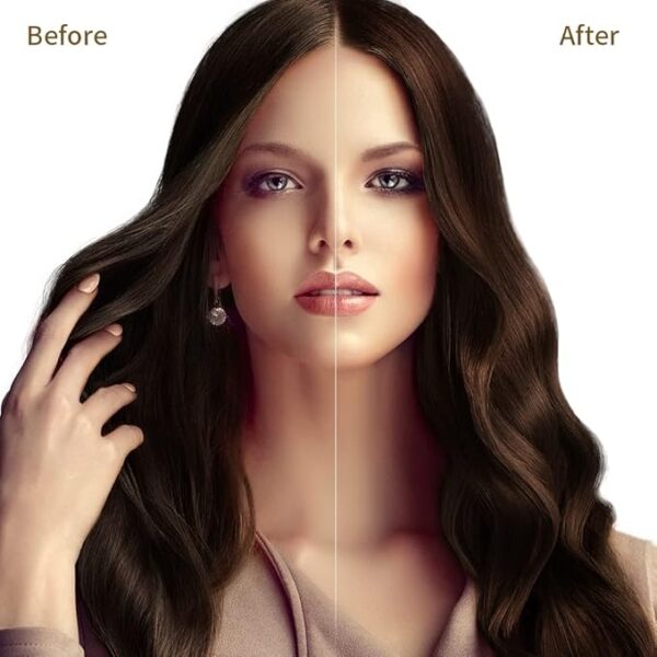 Dark Brown Hair Dye Shampoo for Gray Hair, Semi-Permanent Hair Color Shampoo for Women and Men, Herbal Ingredients, 3 in 1-100% Grey Coverage, 17.6 Fl Oz (Pack of 1) - Image 3
