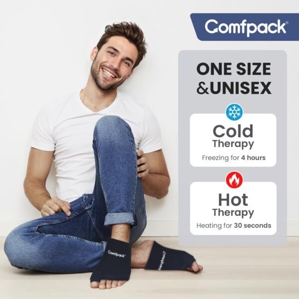 Forefoot Ice Packs for Toes and Bunion, Plantar Fasciitis, Hallux Valgus, Gout, Swelling & Injuries, 2 Packs Gel Hot Cold Compress Therapy for Arthritis, Bunion Surgery, Metatarsalgia - Image 2