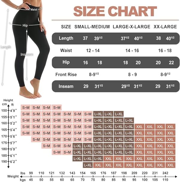Hmuuo 3 Pack Leggings for Women High Waisted Tummy Control No See-Through Yoga Pants Workout Running Leggings - Image 2