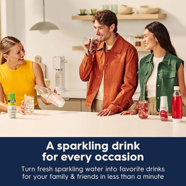 SodaStream - Terra Soda Streaming Machine - STARTER KIT - Sparkling Water Maker with CO2 & Bubly Drop - Eco-Friendly, No Batteries Needed - Black - Image 6