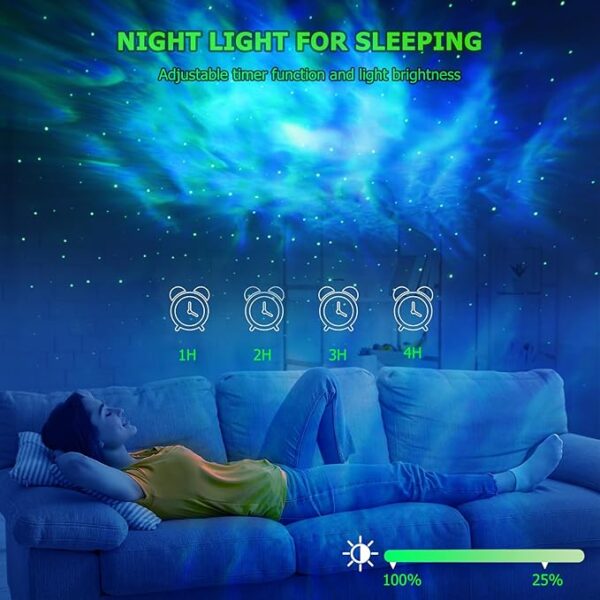 Galaxy Projector,Star Projector with Timer and Remote Control for Adults Bedroom Decoration, Party,Star Night Light - Image 7