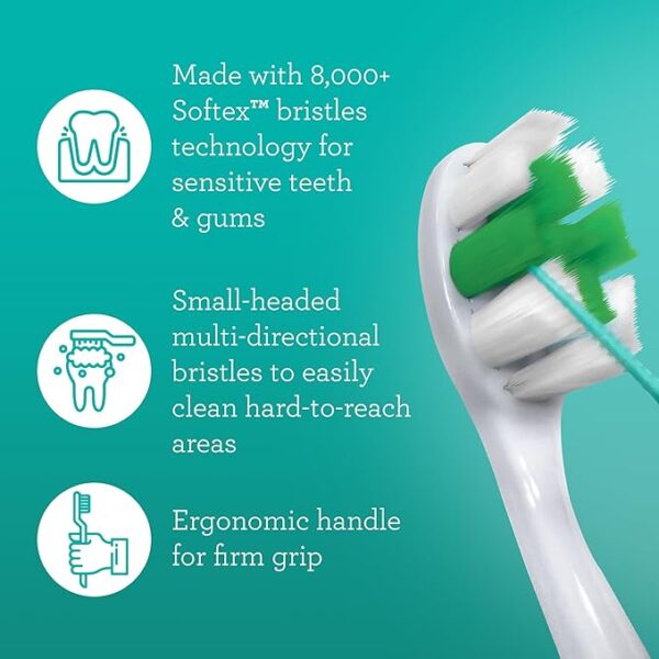 GuruNanda Butter On Gums Toothbrush with 8000+ Softex Bristles, Ultra Soft Bristles for Sensitive & Receding Gums, Perfect for Whiter Teeth, 6 Count - Image 7