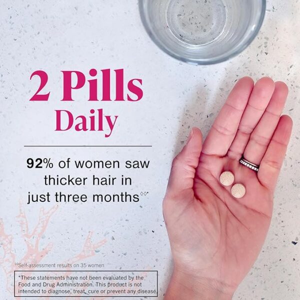 Viviscal Hair Growth Supplements For Women For Thicker, Fuller Hair, Nourishes Thinning & Loss, With Proprietary Collagen Complex, 180 Tablets, 3 Month Supply - Image 6