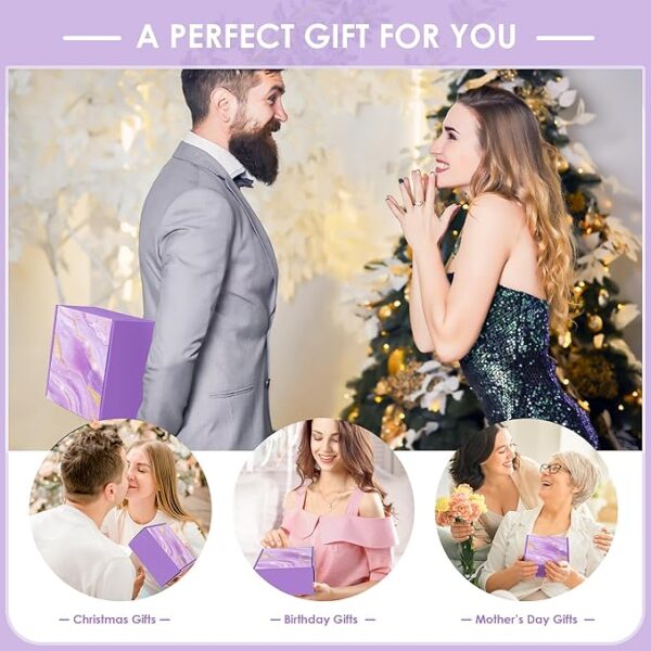 Mothers Day Gifts for Mom, Gifts for Women, Unique Birthday, Christmas, Valentines, Galentines Gift for Women Her, Wife, Teacher, Best Friend, Girlfriend, Sister, Coworker (Lavender) - Image 2