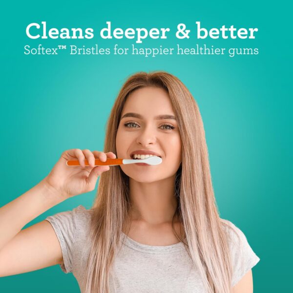 GuruNanda Butter On Gums Toothbrush with 8000+ Softex Bristles, Ultra Soft Bristles for Sensitive & Receding Gums, Perfect for Whiter Teeth, 6 Count - Image 3