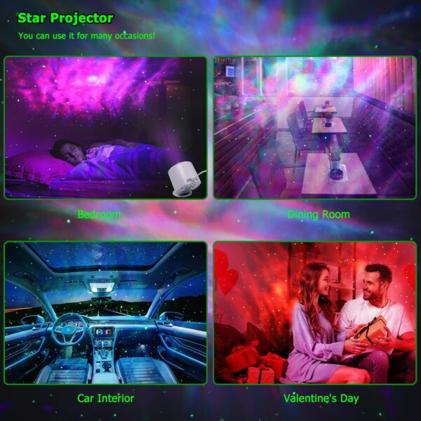 Galaxy Projector,Star Projector with Timer and Remote Control for Adults Bedroom Decoration, Party,Star Night Light - Image 2
