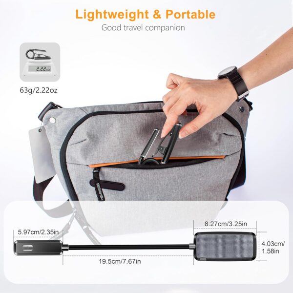 Gritin 9 LED Rechargeable Book Light for Reading in Bed - Eye Caring 3 Color Temperatures,Stepless Dimming Brightness,80 Hrs Runtime Small Lightweight Clip On Book Reading Light for Studying - Image 2
