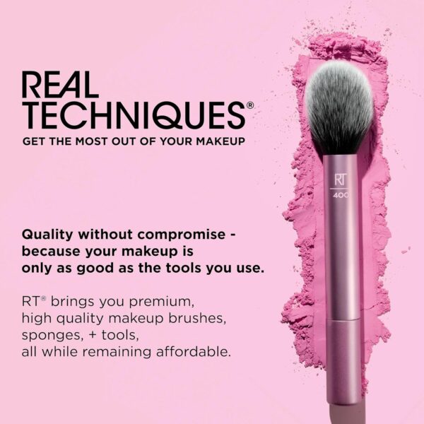 Real Techniques 8 Piece Everyday Eye Essentials Makeup Brush Set, Eye Brushes for Eye Liner, Eyeshadow, Brows, & Lashes, Travel Friendly, Gift Set, Synthetic Bristles, Cruelty-Free & Vegan - Image 3