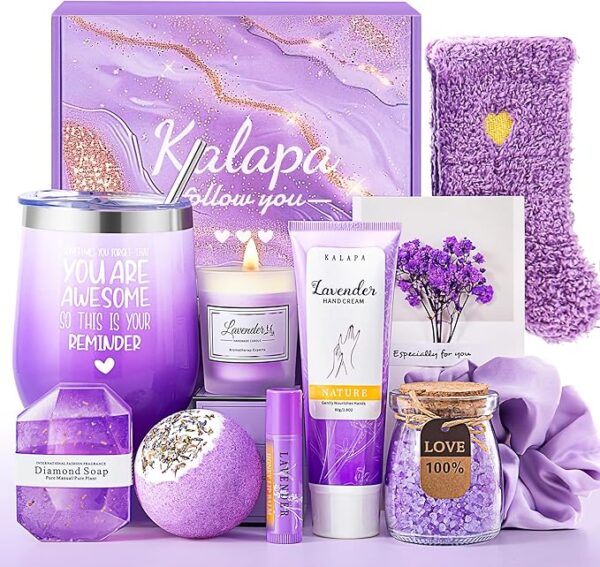 Mothers Day Gifts for Mom, Gifts for Women, Unique Birthday, Christmas, Valentines, Galentines Gift for Women Her, Wife, Teacher, Best Friend, Girlfriend, Sister, Coworker (Lavender)